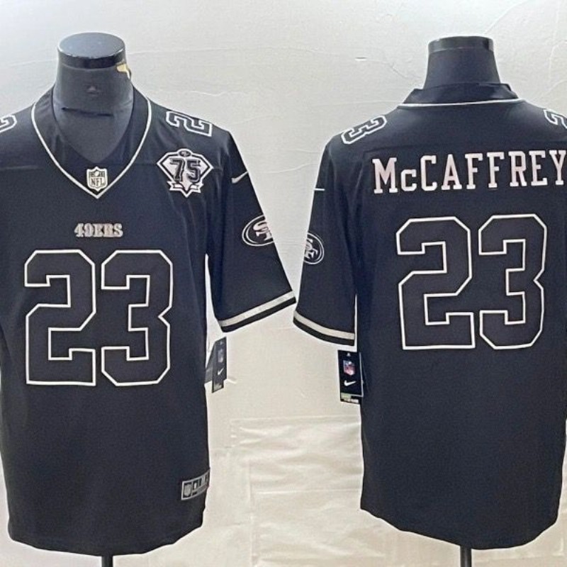 Men 2026 Nike San Francisco 49ers #23 Mcaffrey black Limited NFL Jersey 081401